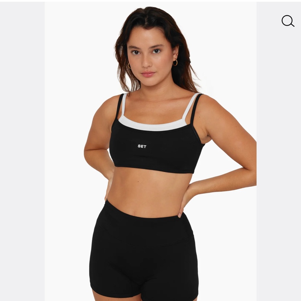 Set Active Double Scoop Bra